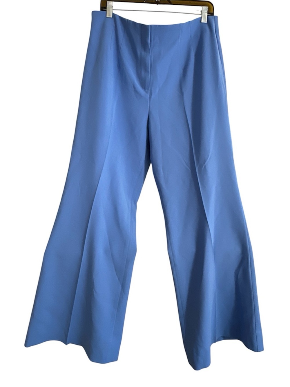 Talbots Providence Pant Size 14 Blue Wide Leg Career Dress Pants NWT
